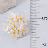 Cluster Pearl Flower Stud Earrings
