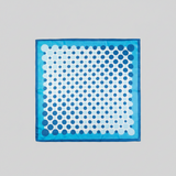 Blue Polka Dot Print Square Bandana Scarf