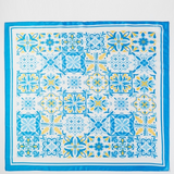 Mosaic Tiles Print Square Bandana Scarf