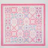 Mosaic Tiles Print Square Bandana Scarf