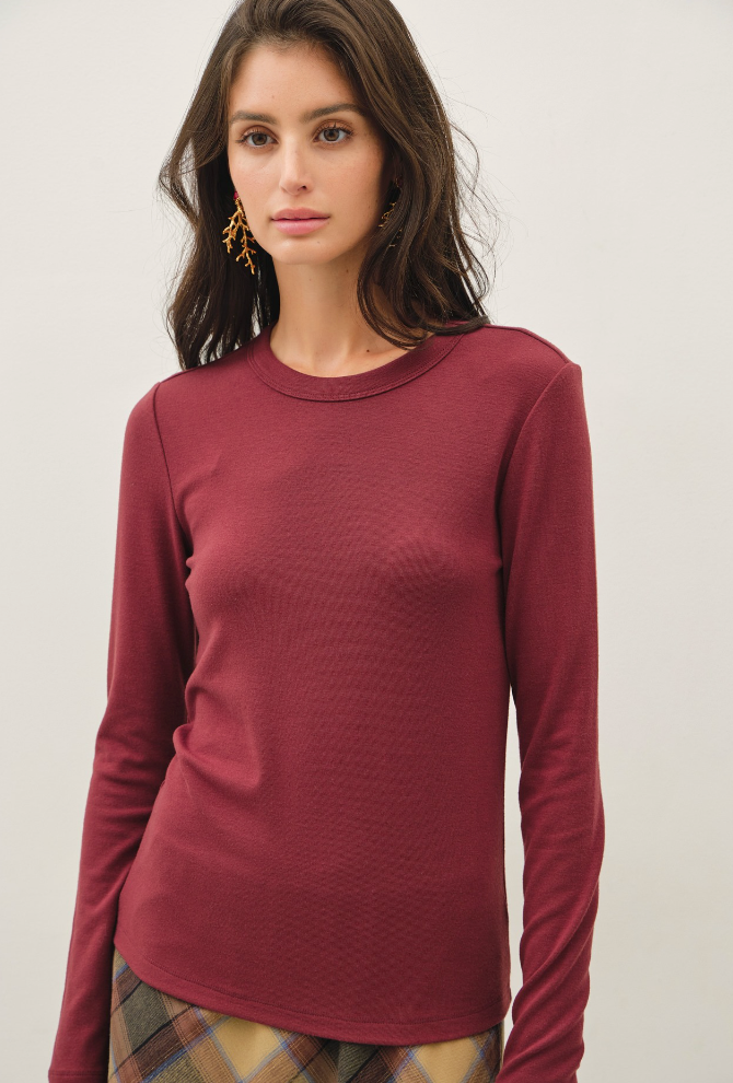the Jane Long Sleeve Super Soft Tee