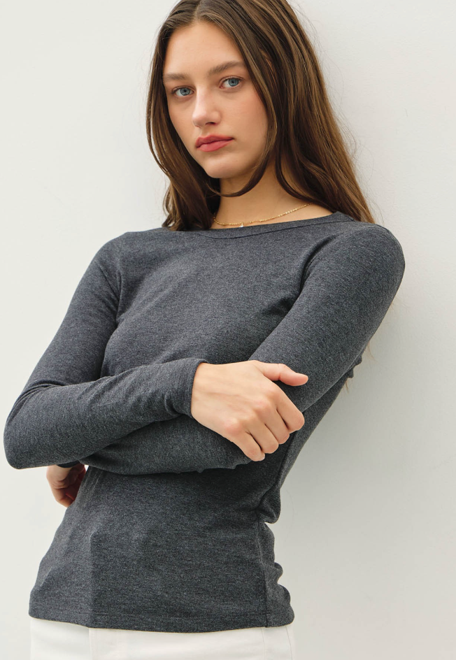 the Jane Long Sleeve Super Soft Tee