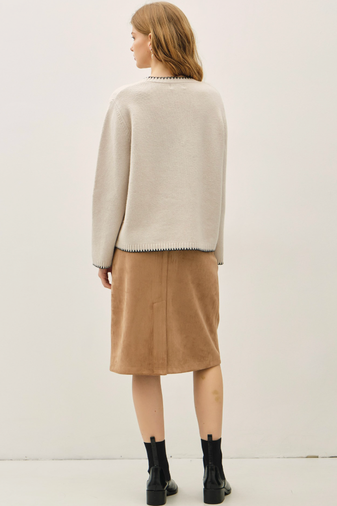 The Oleander Faux Suede Skirt
