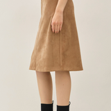 The Oleander Faux Suede Skirt