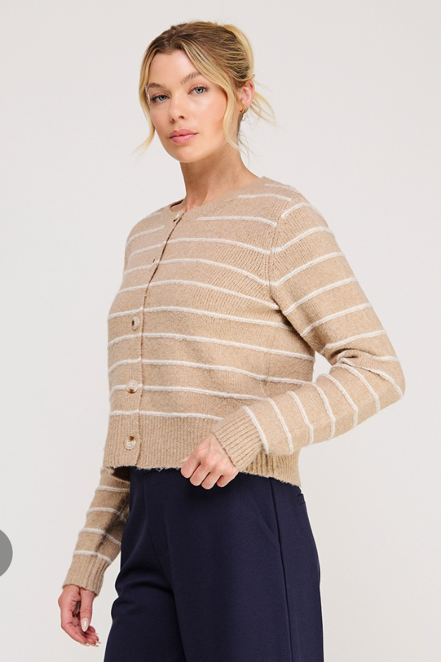 The Macie Striped Cardigan