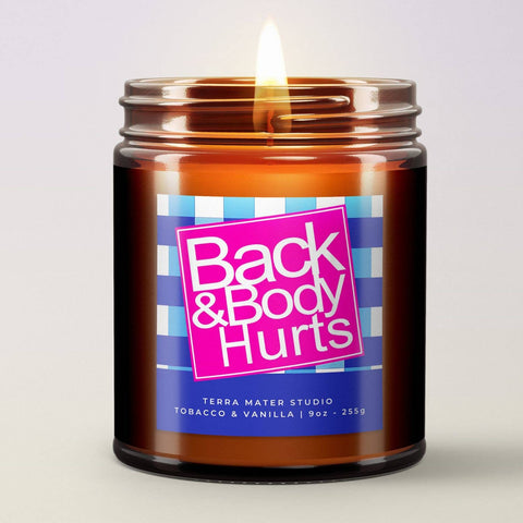 Back & Body Hurts All-Natural Scented Candle: Appalachian Mountains / 9 oz
