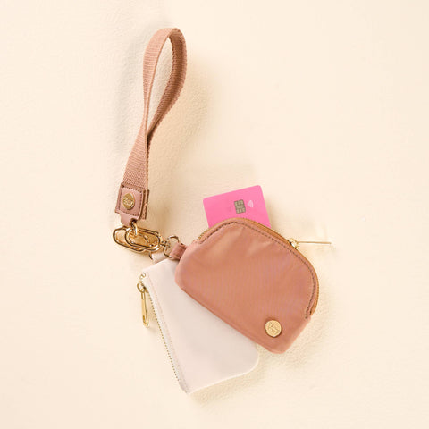 Beige - Duo Pouch Wristlet