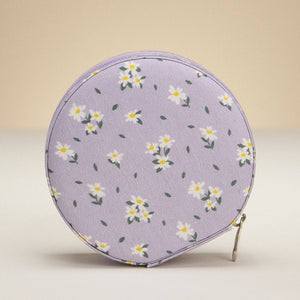 Daisy Cotton Travel Jewelry Box