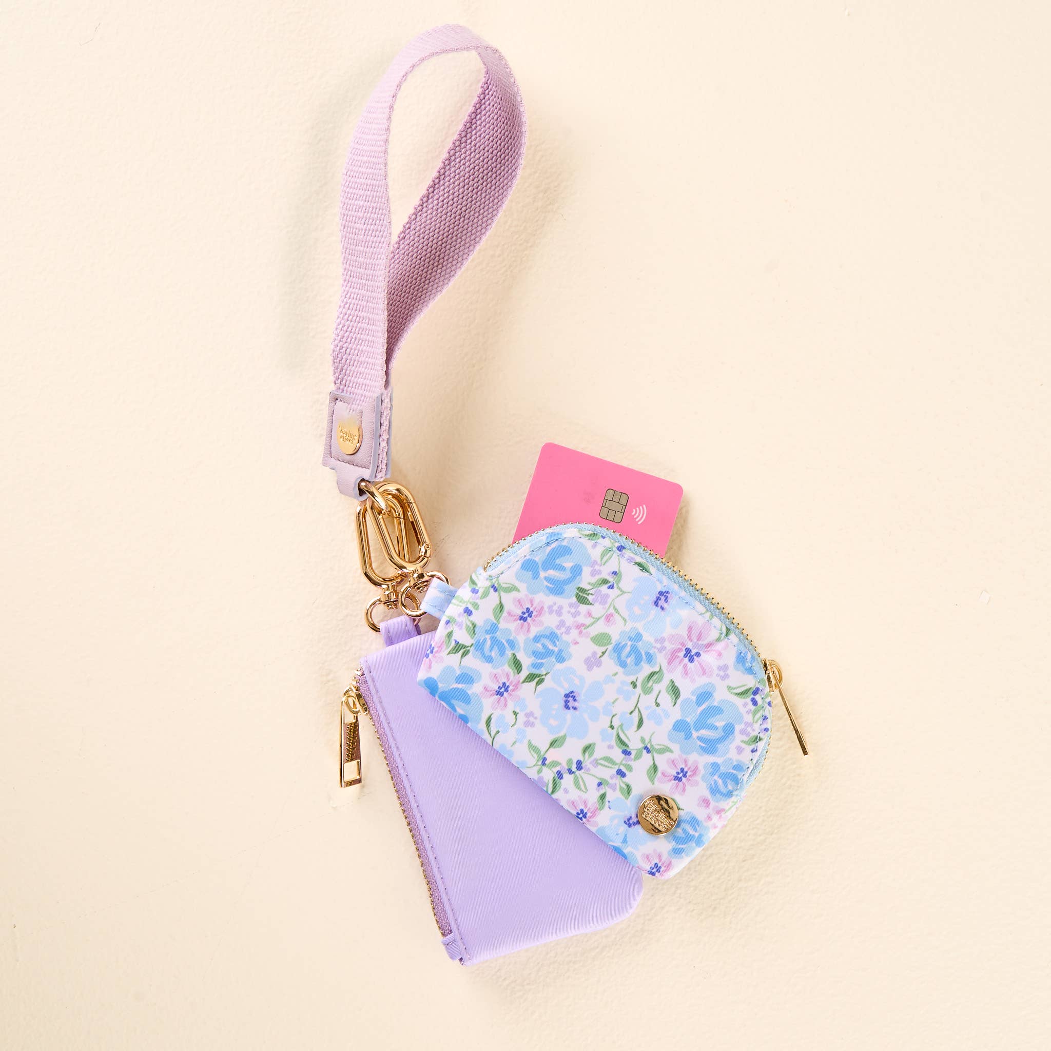 Blue Garden - Duo Pouch Wristlet