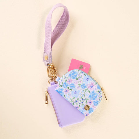 Blue Garden - Duo Pouch Wristlet