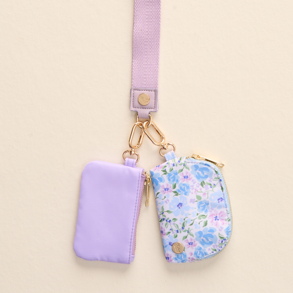 Blue Garden - Duo Pouch Wristlet