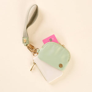 Sage - Duo Pouch Wristlet