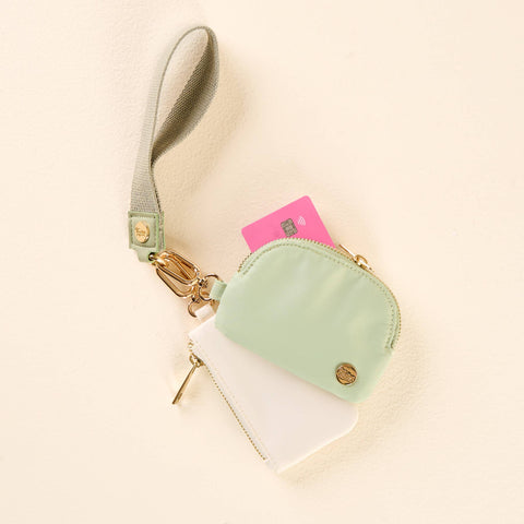Sage - Duo Pouch Wristlet