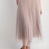 the Allesia Rose Sparkle Mesh Skirt