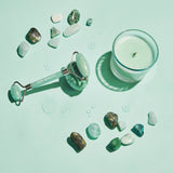 Mint Green Tea Jade Crystal Facial Roller