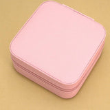 Lt Pink Travel Jewelry Box Case
