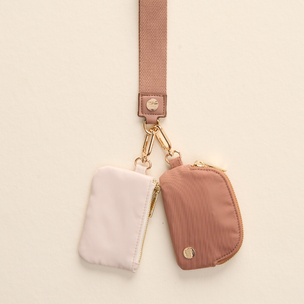 Beige - Duo Pouch Wristlet