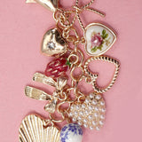 Heart & Strawberry Bag Charm