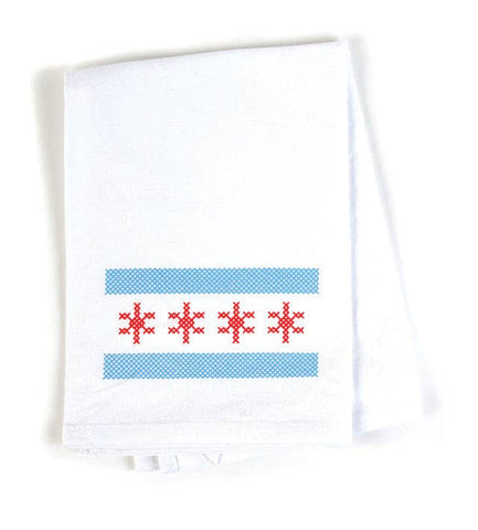 Chicago Flag Dish Towel