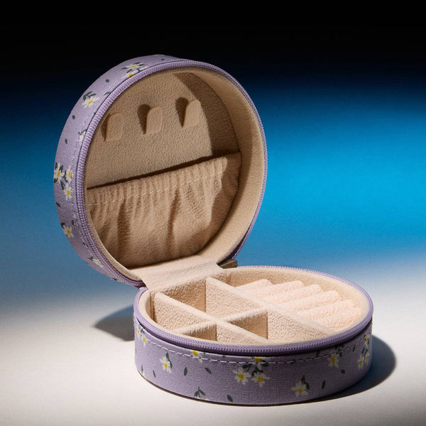 Daisy Cotton Travel Jewelry Box