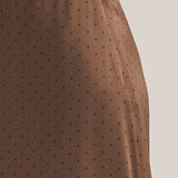The Lilith Polka Dot Lace Trim Skirt