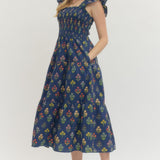 The June Smocked Midi Dress