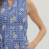 The Kayla Gingham Short Dress