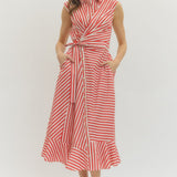 The Austin - Red Stripe Dress