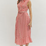 The Austin - Red Stripe Dress
