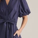 The Soledad Floral Trim Midi Dress