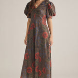 The Lunaria Floral Midi Dress