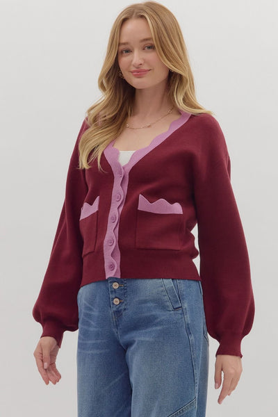 the Aubrey - burgundy
