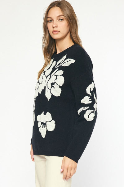 the Lilliana Floral Sweater