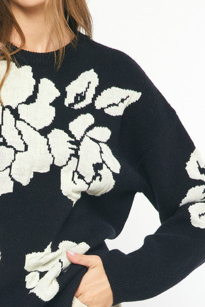 the Lilliana Floral Sweater