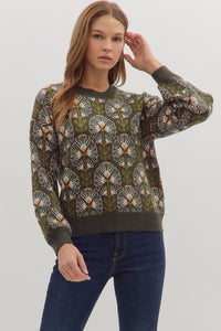 the Albany Floral Sweater