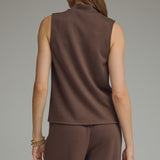 The Lola Ultra Soft Mock Neck Sleeveless Top