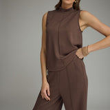 The Lola Ultra Soft Mock Neck Sleeveless Top
