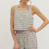 The Kaila Block Print Top