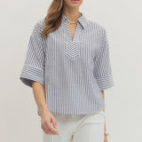 The Kirsten - Navy Stripe