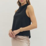 The Graycen Gold Ring Accent Halter Top