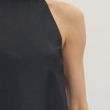 The Isabel Asymmetrical Lace Hem Halter Top