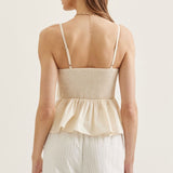The Celia Pleated Sleeveless Top