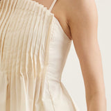 The Celia Pleated Sleeveless Top