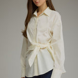 The Joan Side Tie Blouse