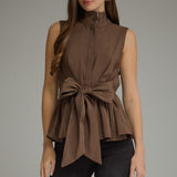 The Calliope Tie Front Blouse