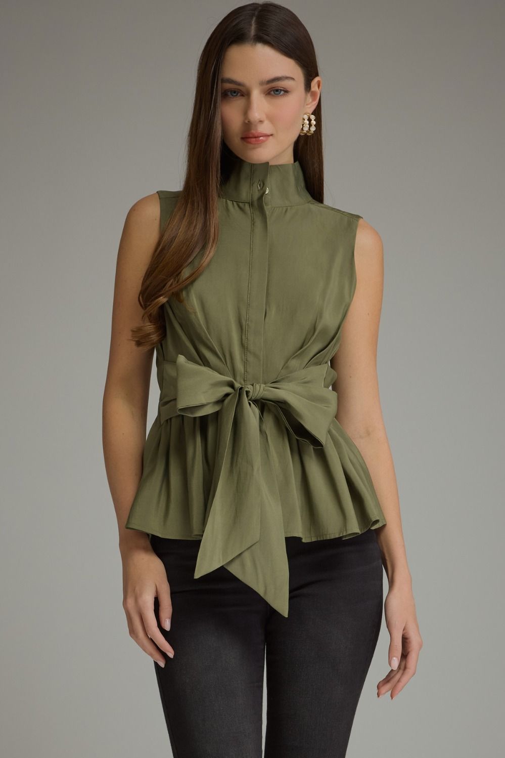 The Calliope Tie Front Blouse