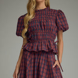 The Susanna Plaid Top