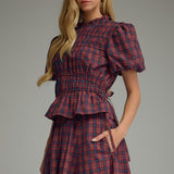 The Susanna Plaid Top