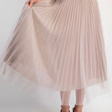 the Allesia Rose Sparkle Mesh Skirt