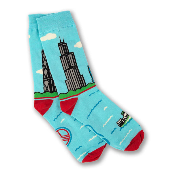 Chicago Skyline Socks